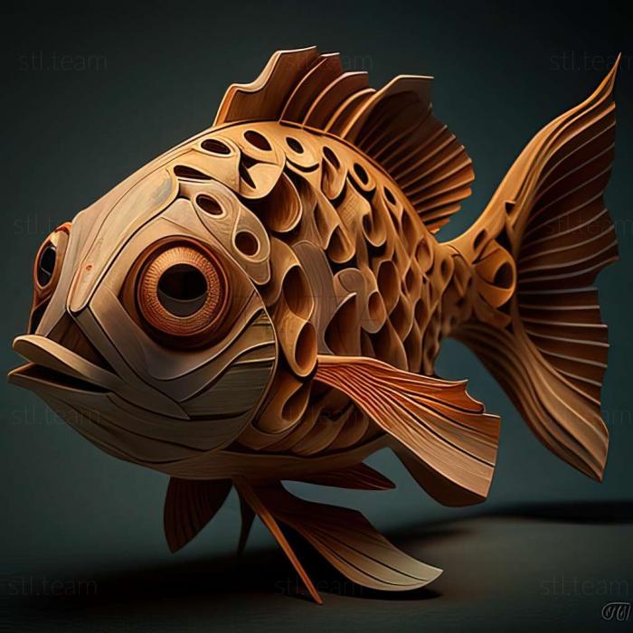 3D модель Данио рерио рыба (STL)